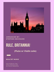 Rule, Britannia!: Flute or Violin solo and Piano P.O.D. cover Thumbnail
